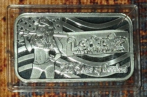 ミント フレーバー ロッカー 247 年の自由 1 オンス .999 純銀バー 希少!
