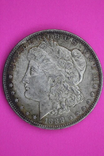美しい色合いの1888年製Oリバティ・モーガン銀貨1ドル硬貨、本物保証126N