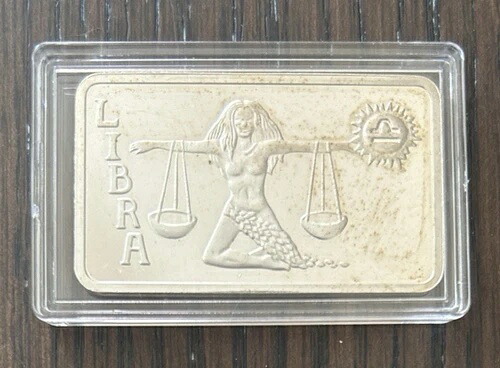 1974年 エベレスト造幣局 天秤座 十二支 1オンス .999 シルバー アートバー 44,330円