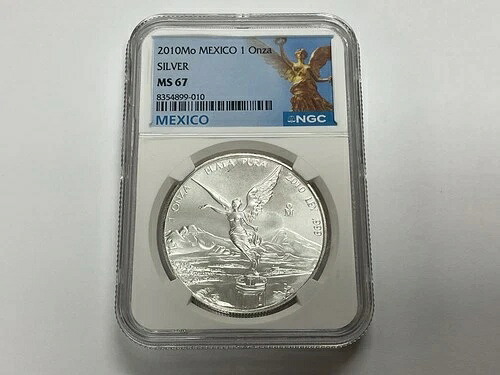 2010年 モナコ メキシコ 1オンス シルバー リベルタッド NGC MS67