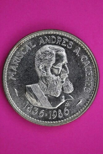 1986年ペルー200インティス銀貨.925品質保証本物＆正規品1690