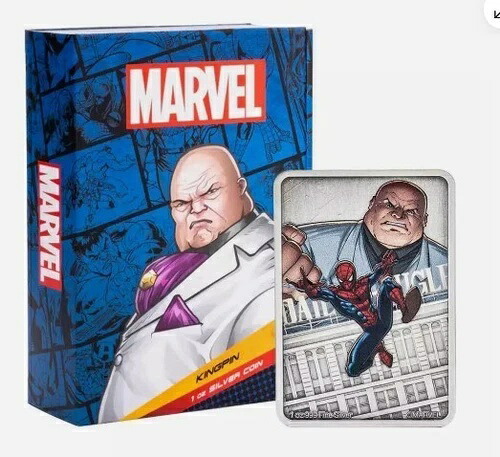 2024年 マーベル キングピン 1オンス シルバー - スパイダーマン ヴィランズ