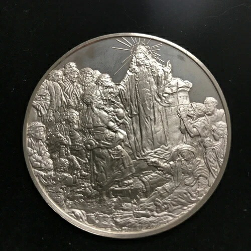100の傑作 キリストの病める者の癒し 銀貨 フランクリンミント