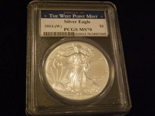 2013-W $1 イーグル PCGS MS 70