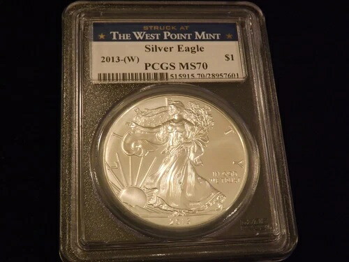 2013-W $1 イーグル PCGS MS 70