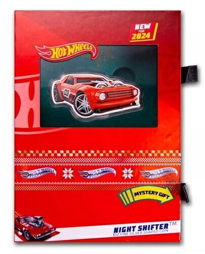 2024 ホットウィール ナイトシフター ミステリーギフト付き 1オンス シルバーコイン ソロモン諸島