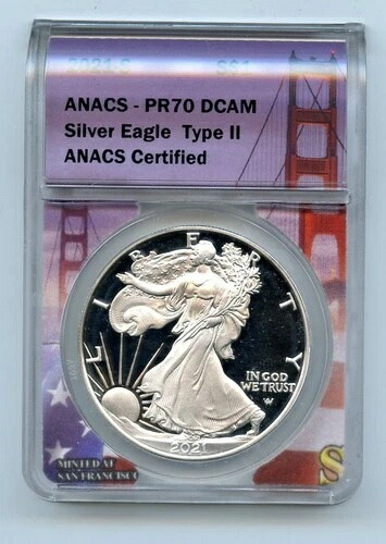 2021-S ANACS PR70 DCAM シルバーイーグル 1オンス タイプ2 - GC452 44,330円