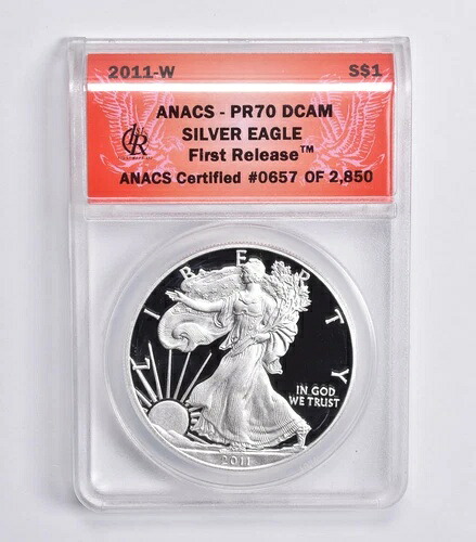 PR70 DCam 2011-W アメリカンシルバーイーグル ファーストリリース FR ANACS