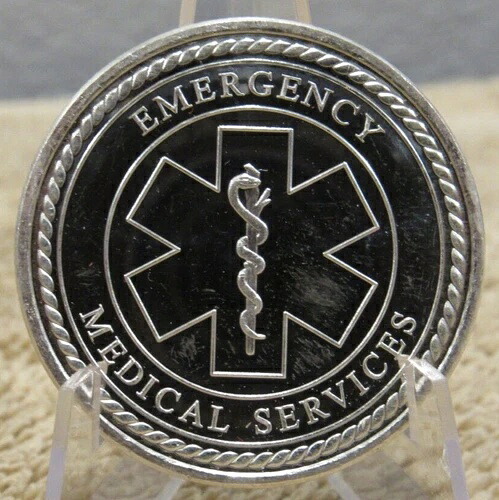 ヴィンテージ 緊急医療サービス EMS EMT 1トロイオンス .999 シルバーラウンド