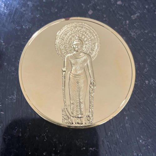 マトゥラ産の100大傑作立像仏像 フランクリンミント銀貨