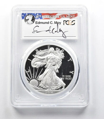 PR69 2014-W アメリカンシルバーイーグル モイサイン PCGS *3136