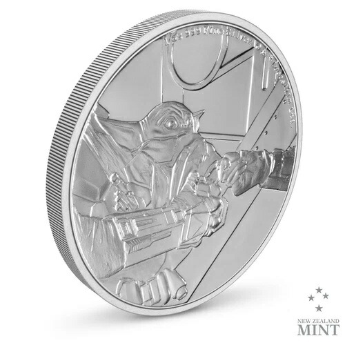 2022 スターウォーズ クラシック - グローグー 1オンス シルバーコイン 新品