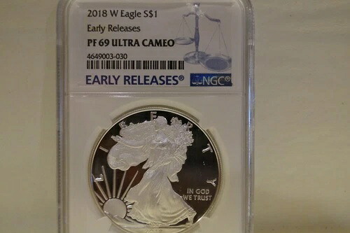 2018-W NGC PF69 U/C 早期リリース $1 ASE