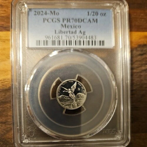 2024 Mo Mexico 1/20 オンザ シルバー リベルタ PR70 DCAM PCGS ブルーラベル 44,330円