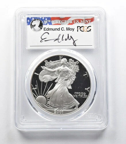 PR69 2001-W アメリカンシルバーイーグル モイサイン PCGS *3144