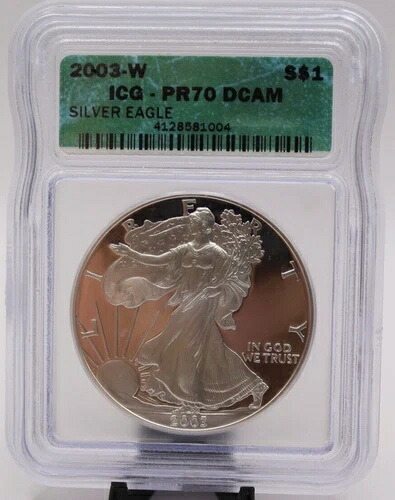 2003-W シルバーイーグル ICG PR70DCAM (073PID)
