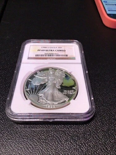 1988-S $1 アメリカン シルバー イーグル NGC PF69 ウルトラ カメオ