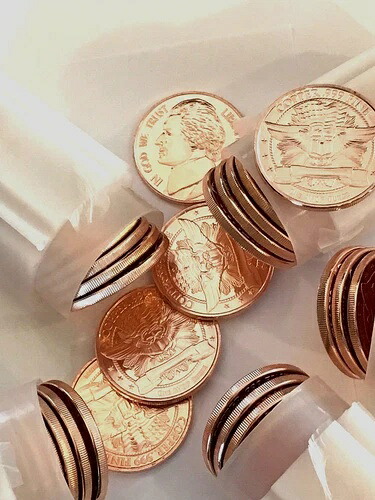 ジェファーソンニッケル 60オンス銅貨 1枚1オンス (3.75ポンド) REEDERSONG製 44,330円