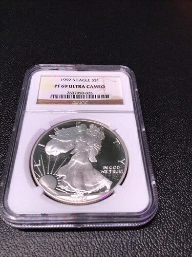 1992-S $1 アメリカン シルバー イーグル NGC PF69 ウルトラ カメオ