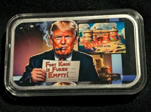 トランプ・フォートノックス 1オンス シルバーバー。発行枚数わずか149枚 44,330円