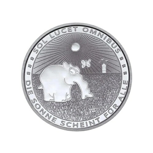 Ottifant - Funnyfant - The Sun Shines For All 1 oz Silver Tuvalu 2021 BU-