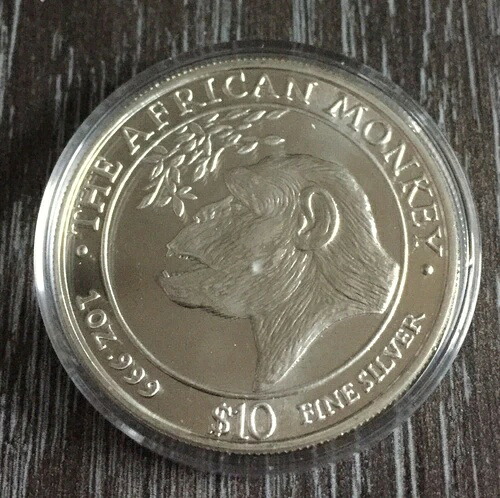 1オンス ソマリア共和国 アフリカンモンキー 1998年 銀貨 ミント 40,040円