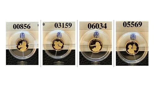 世界最小の金貨 純金999/1000 鑑定書付き (PP) -