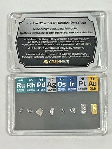 GM 1/4グレイン ロジウム イリジウム オスミウム パラジウム ゴールド プラチナ + モリブデン裏打ち 44,330円