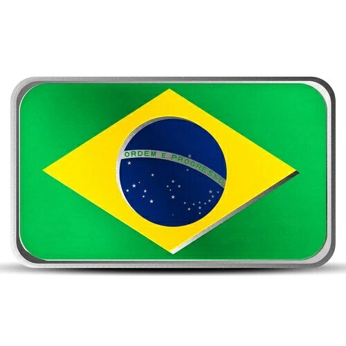 1オンス ブラジル国旗シルバーバー（カラー） 44,330円