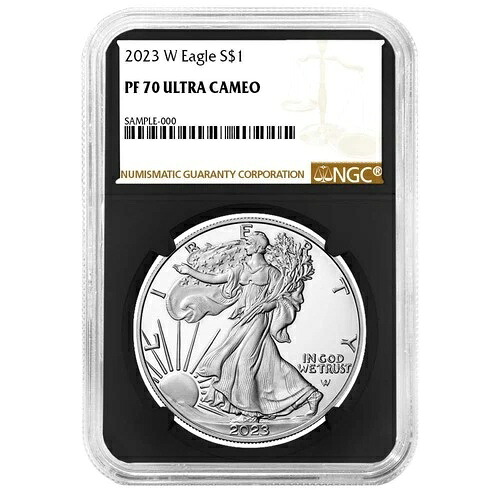 2023-W $1 1オンス プルーフ アメリカン シルバー イーグル NGC PF70UC ブラウンラベル レトロコア