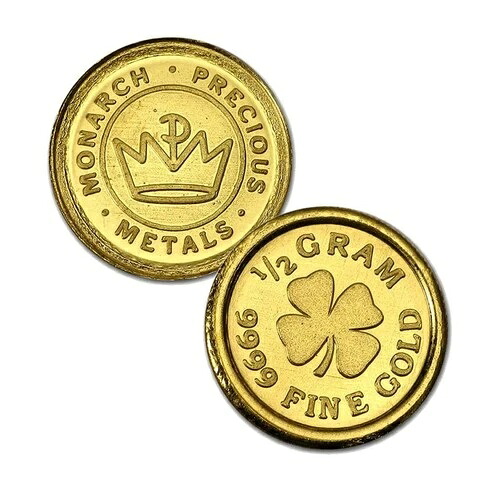.9999 純金ラウンド四つ葉のクローバー（カプセル封入）地金