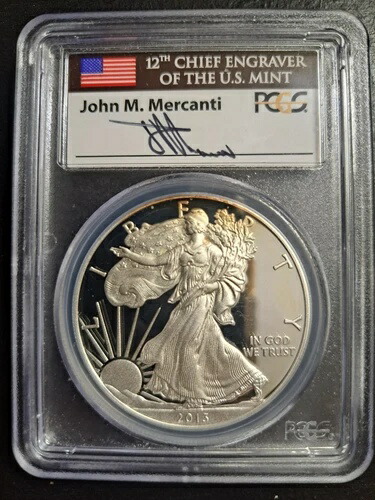 2013-W プルーフ アメリカン シルバー イーグル PCGS PR70 DCAM ファーストストライク マーカンティ サイン入り