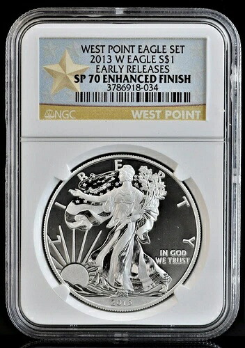 2013-W イーグル ウェストポイント イーグルセット 早期リリース NGC SP70 エンハンス仕上げ*2628