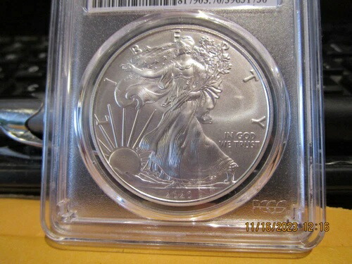 2020 (P) スライバー イーグルドル ミントステート ++++ PCGS MS 70- 54,120円