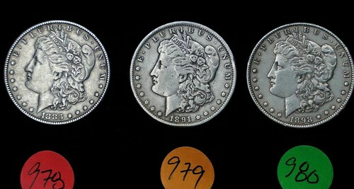 1891年製 モルガン銀貨 1枚 愛らしい自由の女神像 C979