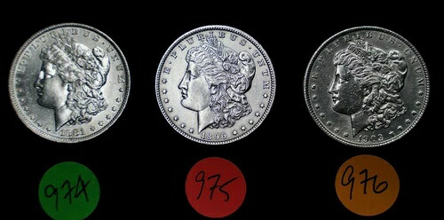 1896年製 モルガン銀貨 1枚 BU 愛らしい自由の女神像 C975