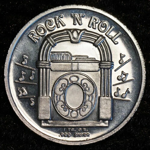 ロックンロール・ハウンド・ドッグ エルヴィス・プレスリー 1オンス 999 ファインシルバー ラウンド C5385 58,740円