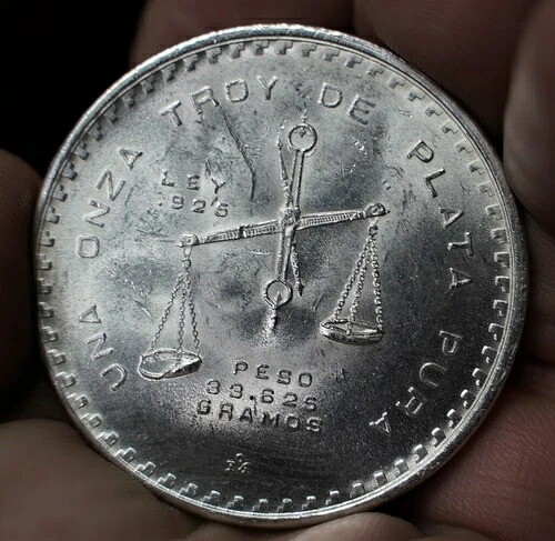 ヴィンテージ 1980年 メキシココイン Onza Casa De Moneda 1オンス 925 スターリングシルバー 33gr C630｜WORLD RESOURCE【QUEEN店】