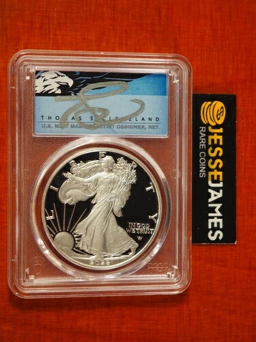 2022 W プルーフ シルバー イーグル PCGS PR70 クリーブランド 初日発行 ブルーイーグルラベル