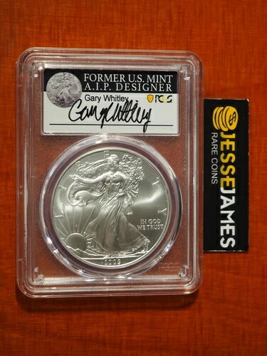 2009年 $1 アメリカン シルバー イーグル PCGS MS70 ゲイリー・ホイットリー直筆サインラベル