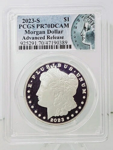 2023-S ??モーガン シルバーダラー - 先行リリース - PCGS PR70 ウルトラカメオ