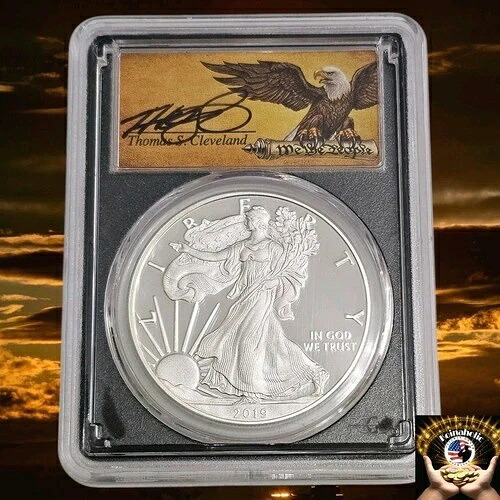 2019 W $1 シルバーイーグル PCGS PR70 DCAM フィラデルフィア、FDOI 10,000枚中1枚