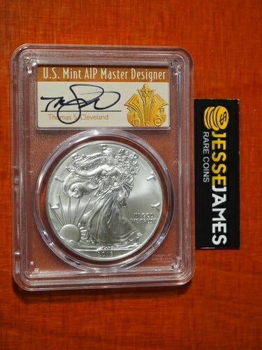 2018年 W バーニッシュド シルバー イーグル PCGS SP70 クリーブランド 初日発行 フィラデルフィア