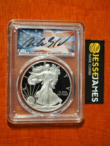 2017 W プルーフ シルバー イーグル PCGS PR70 ポール・バラン 2020 WP ミント ホード ポップ 5 59,400円