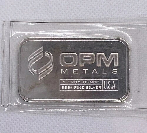 1オンス .999 純銀 OPM 貴金属 USA バー 3個セット