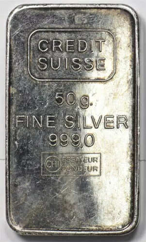 シルバーアートバー ASW 50g クレディスイス BU0974 同梱配送