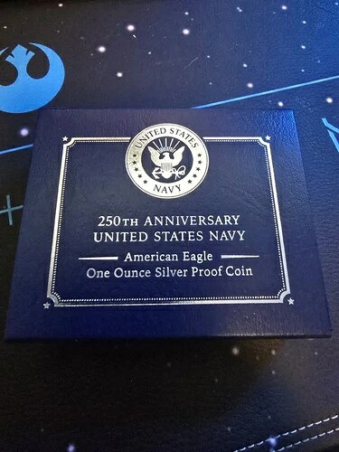 アメリカ海軍250周年記念 アメリカンイーグル 1オンス プルーフ銀貨
