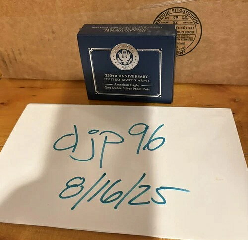 アメリカ陸軍250周年記念 アメリカンイーグル 1オンス プルーフ銀貨