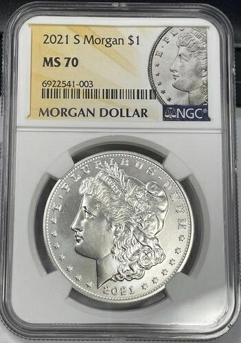 2021-S 1ドルモルガン銀貨 NGC MS70 55,055円