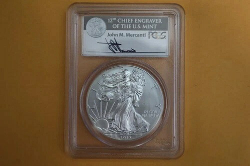 2013-W $1（バーニッシュ）シルバーイーグル PCGS MS70 メルカンティ サイン入り ファーストストライクトーニング